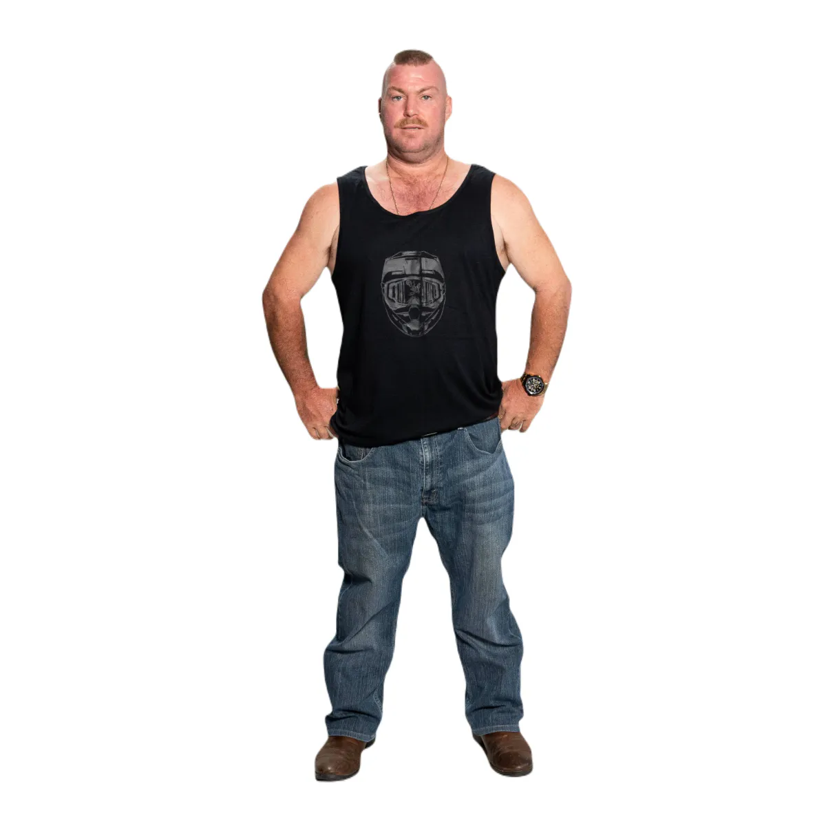 Black tank singlet - black - image 2