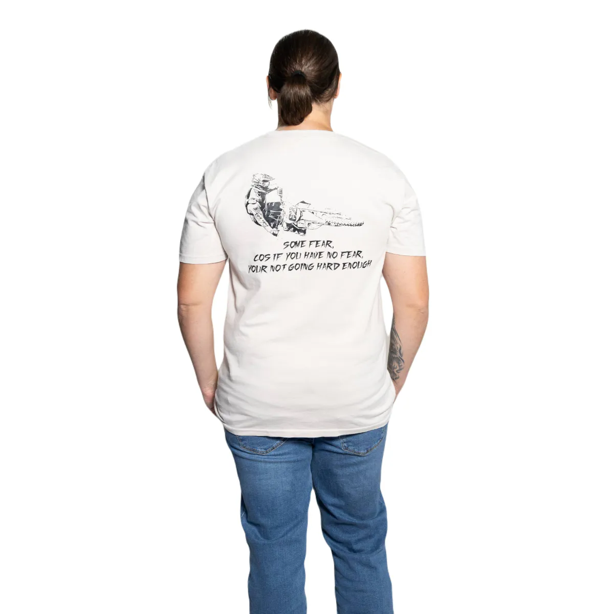 T-shirt - bone - some fear - image 3