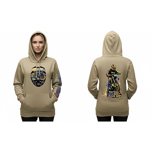 Hoodie - Sand - For Those Who Don’t Back Off