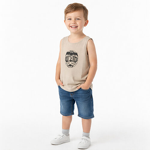 Kids Singlet Sand